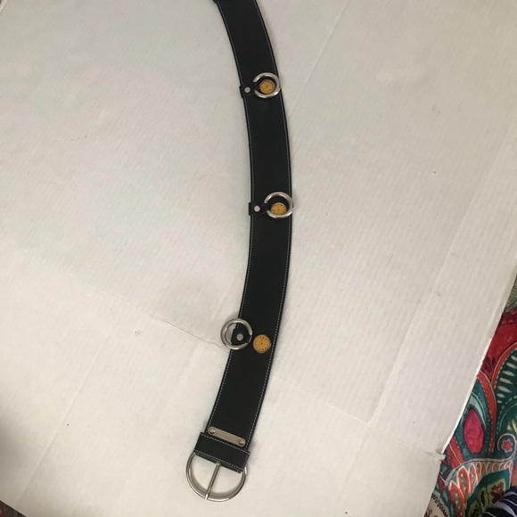 CLOCK Belt IL CINTURAIO Watch Wide Italian Leather - Picture 4 of 15